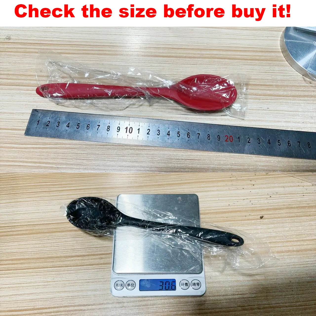Hemasa  1Pc Soft Silicone Spoon Stirring  Long Handle Tableware Cooking Utensils Ladle Kitchen Accessories