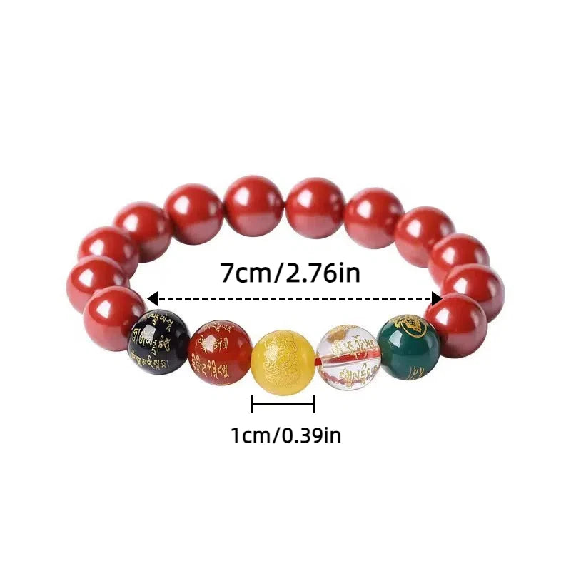 Tejesa Chinese-Style Five Elements Bracelet Symbolizing the Five Gods of Wealth Attracting Good Fortune And Essential for Success