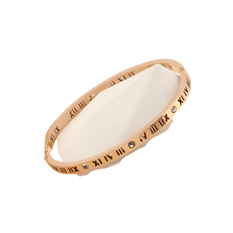 Hemasa Roman Bracelet For Women Stainless Steel Jewelry Accessories