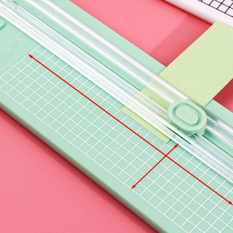 Hemasa A4 Paper Trimmer with Security Safeguard & Side Ruler Portable Straight Edge Cutter for Scrapbooking Craft Paper, Photos, Label
