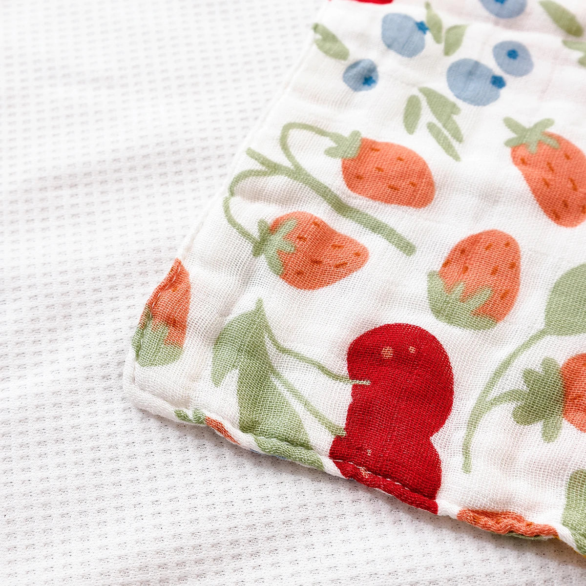 Tejesa 5pcs Pack Bamboo Cotton Breathable Baby Muslin Towel New born Burp Cloth