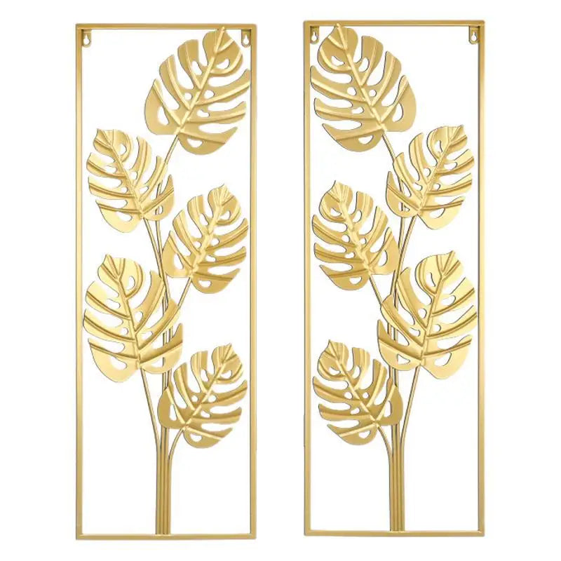 Hemasa 2Pcs Background Hang Decors Porch Pendant Modern Nordic Metal Home Decor