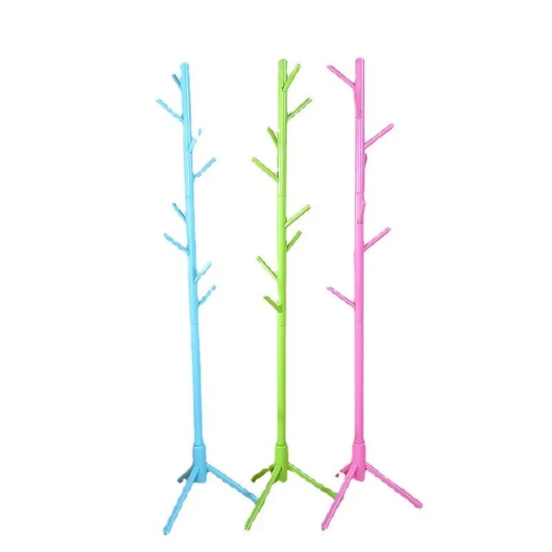 Hemasa Wood Tree Coat Rack  Floor Hanging Clothes Rack Clothes Rack Bedroom Hat Stand Home Furniture Drying Rack With 8 Hooks