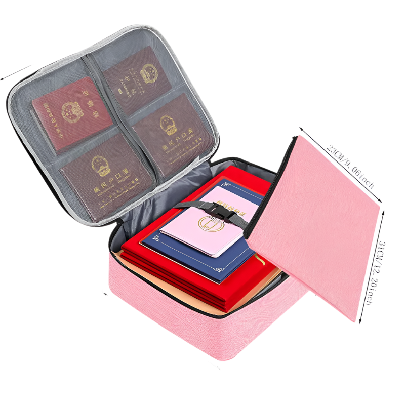 Hemasa Portable Office Document Storage Bag Organizer File Boxes Bins Basket