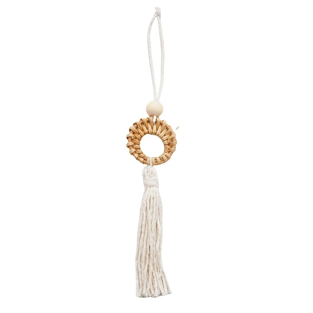 1Pc Boho Decor Macrame Holiday Wall Pendant Handmade Wall Art Retro Grass Vine Weaving Cotton Hanging Ornament Tree Gifts