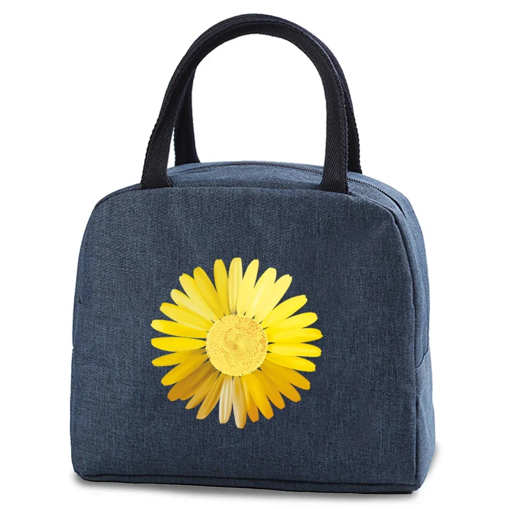 Tejesa Lunch dinner Picnic Bag Insulated bag Cooler Tote Portable Canvas Thermal Cold Food Container For men women Kids Travel Handbag