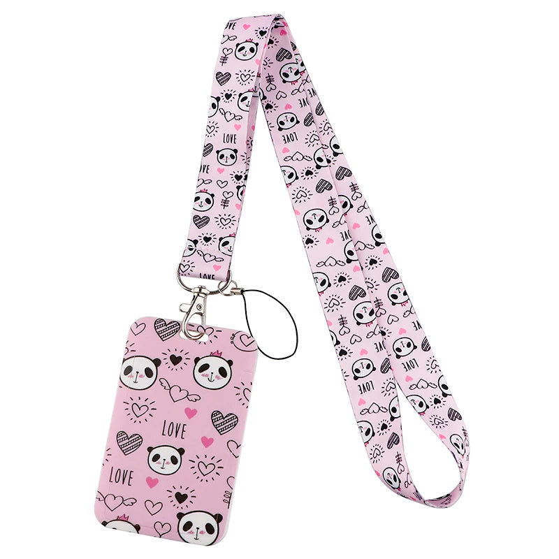 Tejesa  panda Lanyard Badge Holder ID Card /Lanyards Cell Phone Rope Key Lanyard Neck Straps Keychain