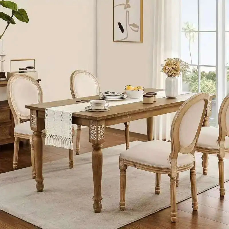 Tejesa Cotton Linen Table Runner Bohemia Solid Table Flag with tassels for Wedding Home Dining