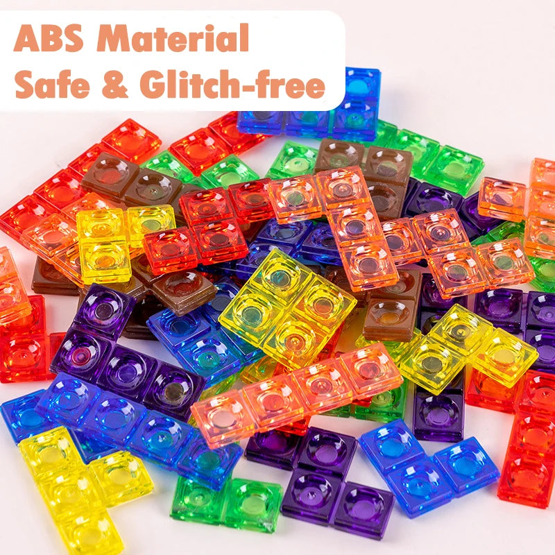 Creative Three-dimensional тетрис Russian 3D Desktop Game Tangram Math Toys Building Blocks Board Kids Educational For Children