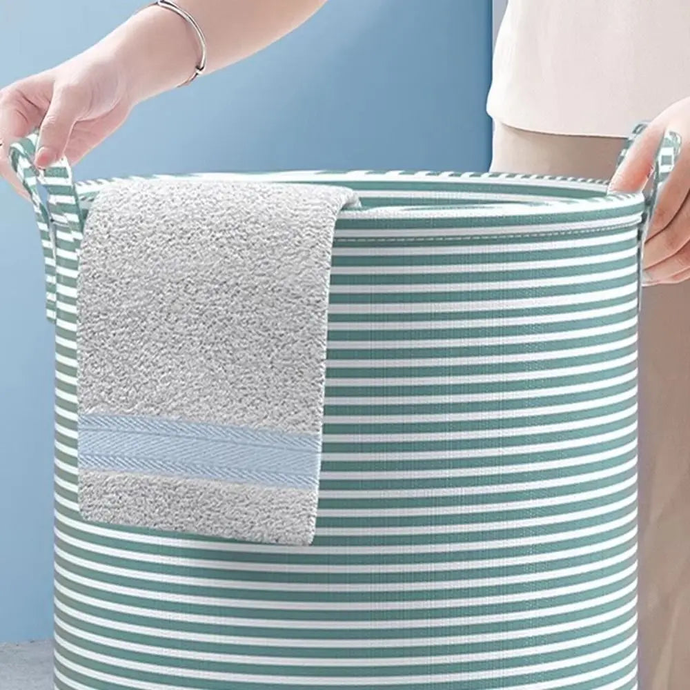 Tejesa Large Capacity Cotton and Linen Storage Basket   /Dirty Clothes Storage Bag