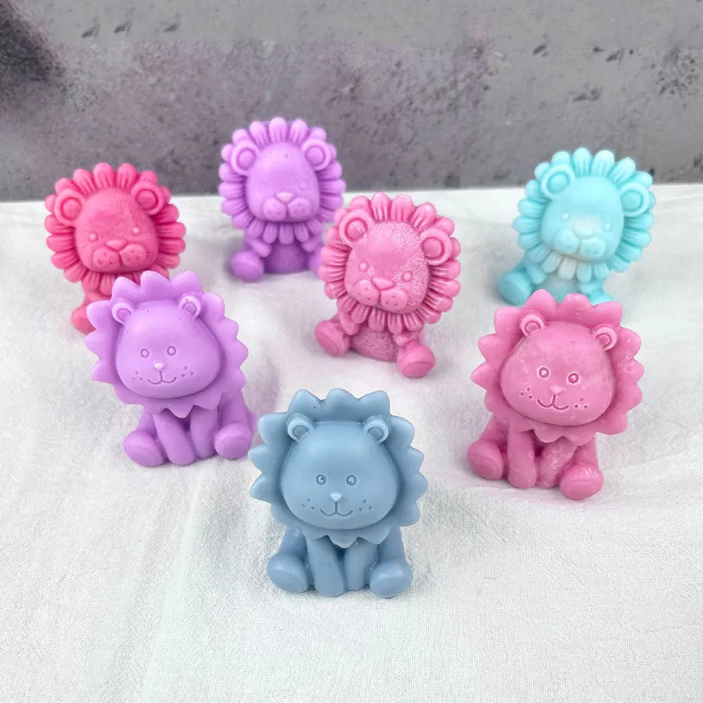 For Fun Cute Lion Silicone Candle Mold Aromatherapy Plaster Handmade Soap Resin Making Molud Baking Mold Home Decoration Gift