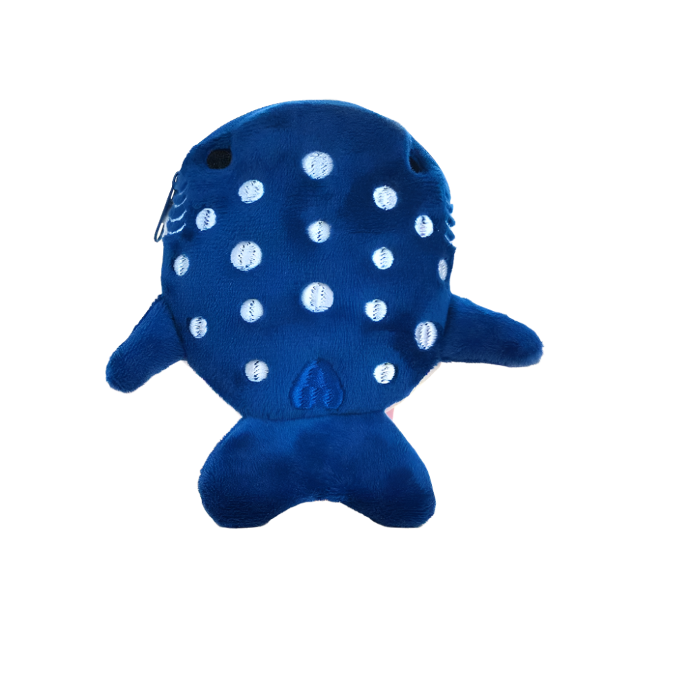 Hemasa Multicolor Cute Plush Fish Coin Wallet Women /Shark Money Card Key