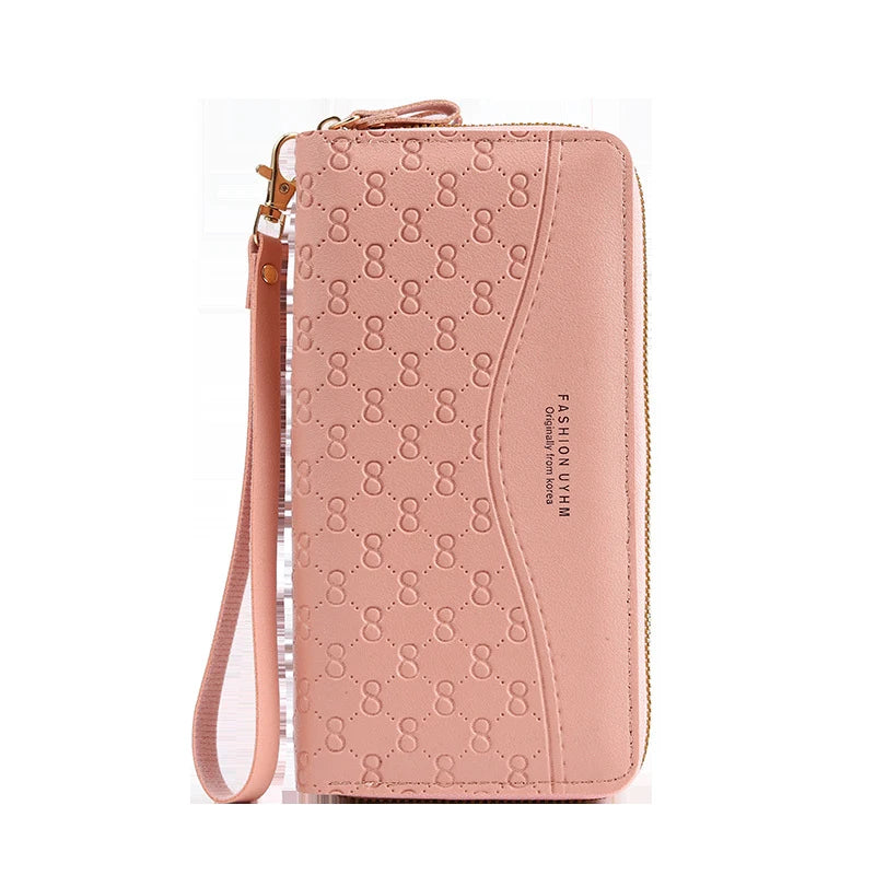 Hemasa  Pu Leather Wallets Purses Fashion  Women's Wallet Money Coin Card Holder Ladies Long Female Purse Zipper