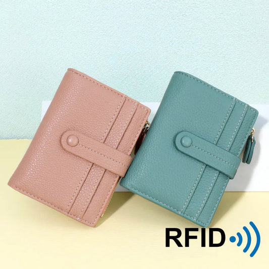 Asulike Foldable Design Purses for Women Convenient Multi-card Position Lady's Wallet RFID Protection large Capacity Card Holder