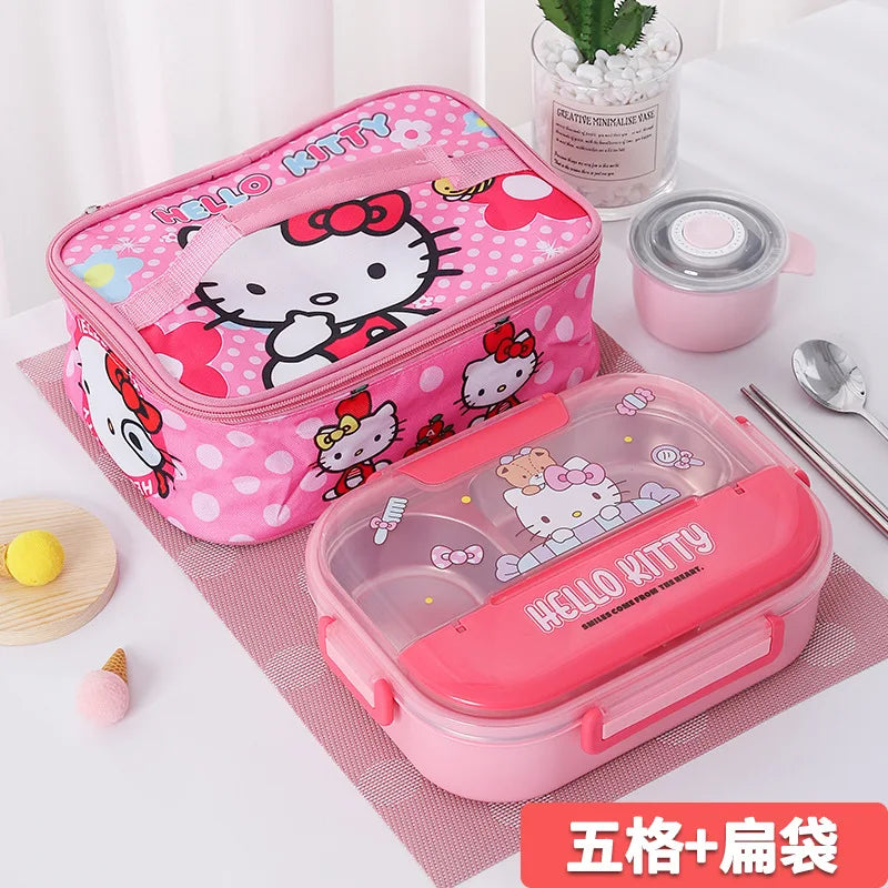 Hemasa Four Grids Five Grids Large Capacity Cartoon Anime Figure Cute Insulation