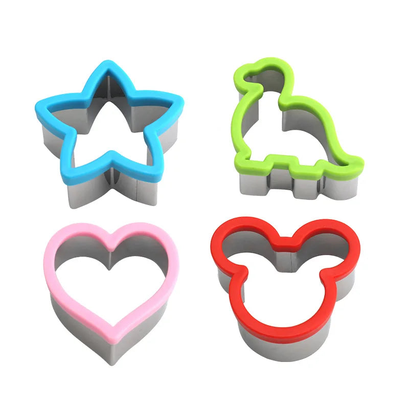 Hemasa Sandwich Cutters For Children Kids Heart Star Mickey Bread Toast Lunch Bento Box Food Cookie Sandwich Makers Molds