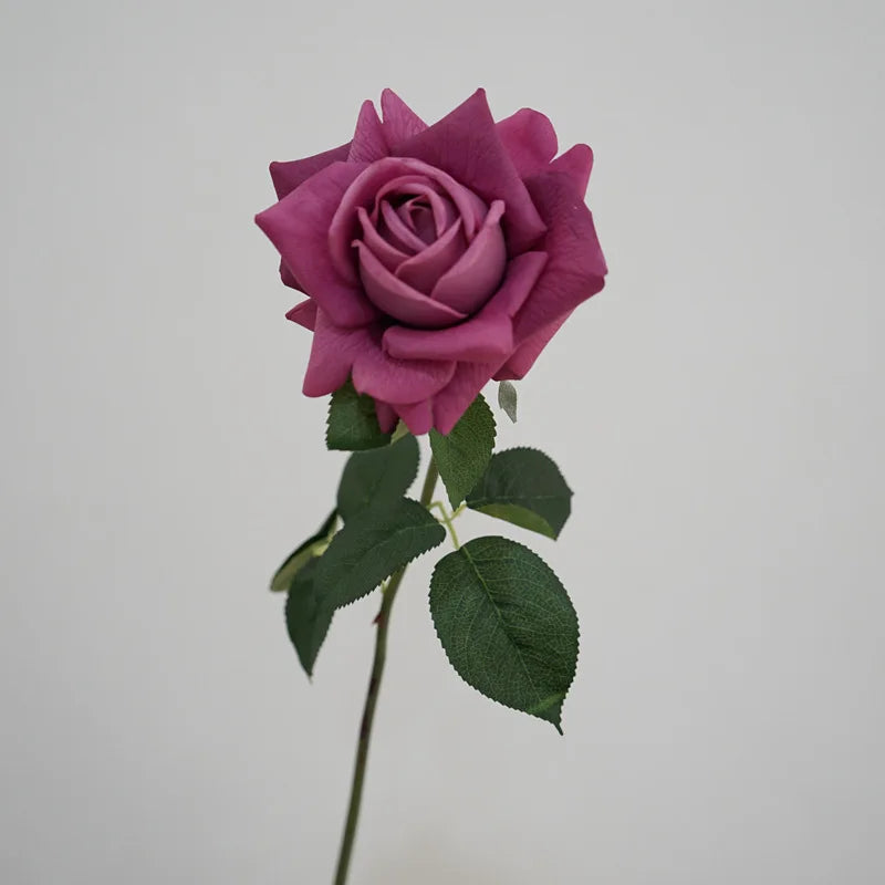 5Pc High-end Feel Moisturizing Big Austin Rose Flower Real Touch Artificial Flowers Rose Wedding Decor Fake Flowers Home Display