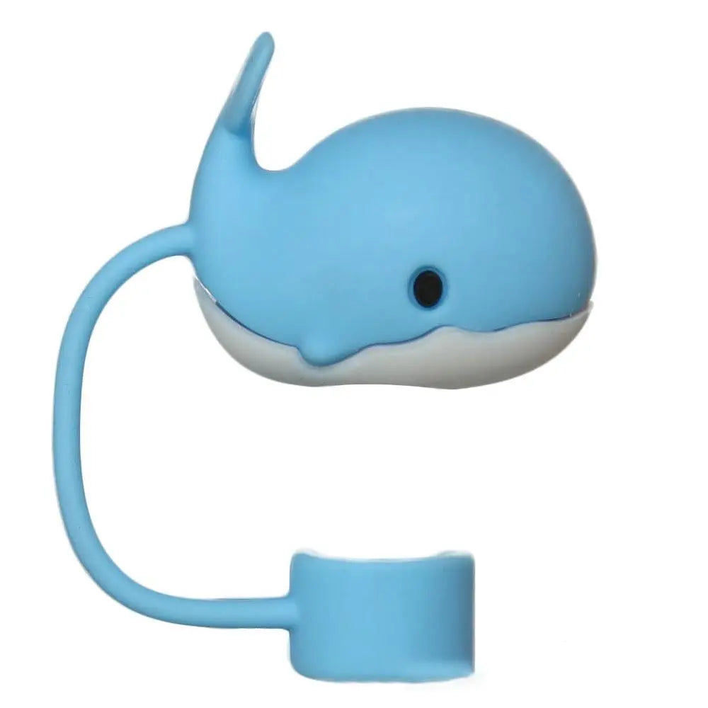 Hemasa 1PC Creative Reusable Silicone Straw Plug  / Drinking Dust Cap Dust-proof Straw  cups