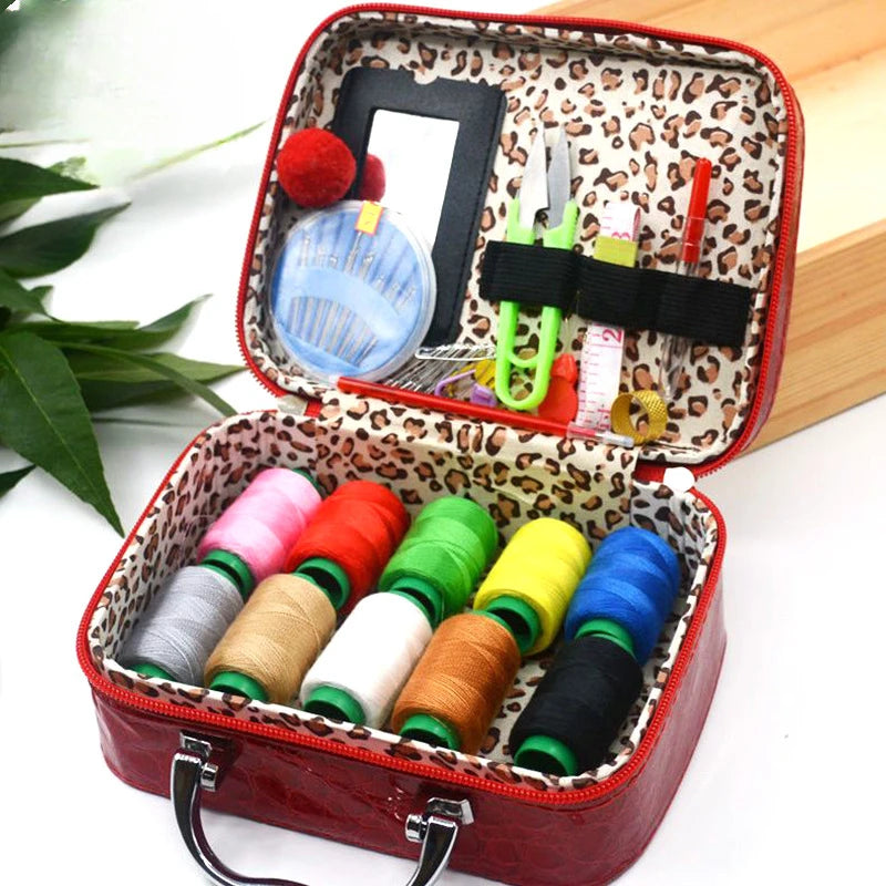 Heamsa Light Luxury Boutique Sewing Box Sewing Set Household Sewing Tool Kit Sewing Supplies Portable Storage Box