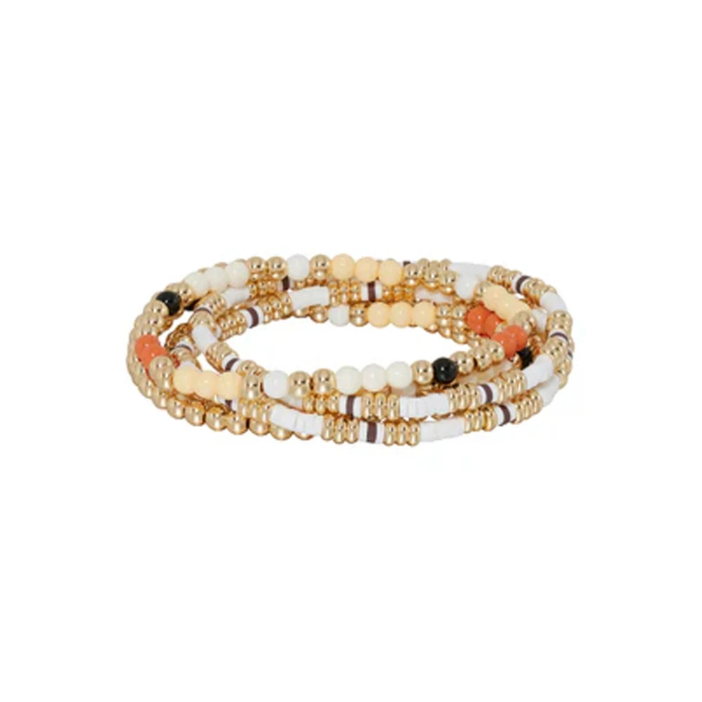 Tejesa Seed Beads Colorful 6mm Beaded  Bracelets Sets for girls/Women