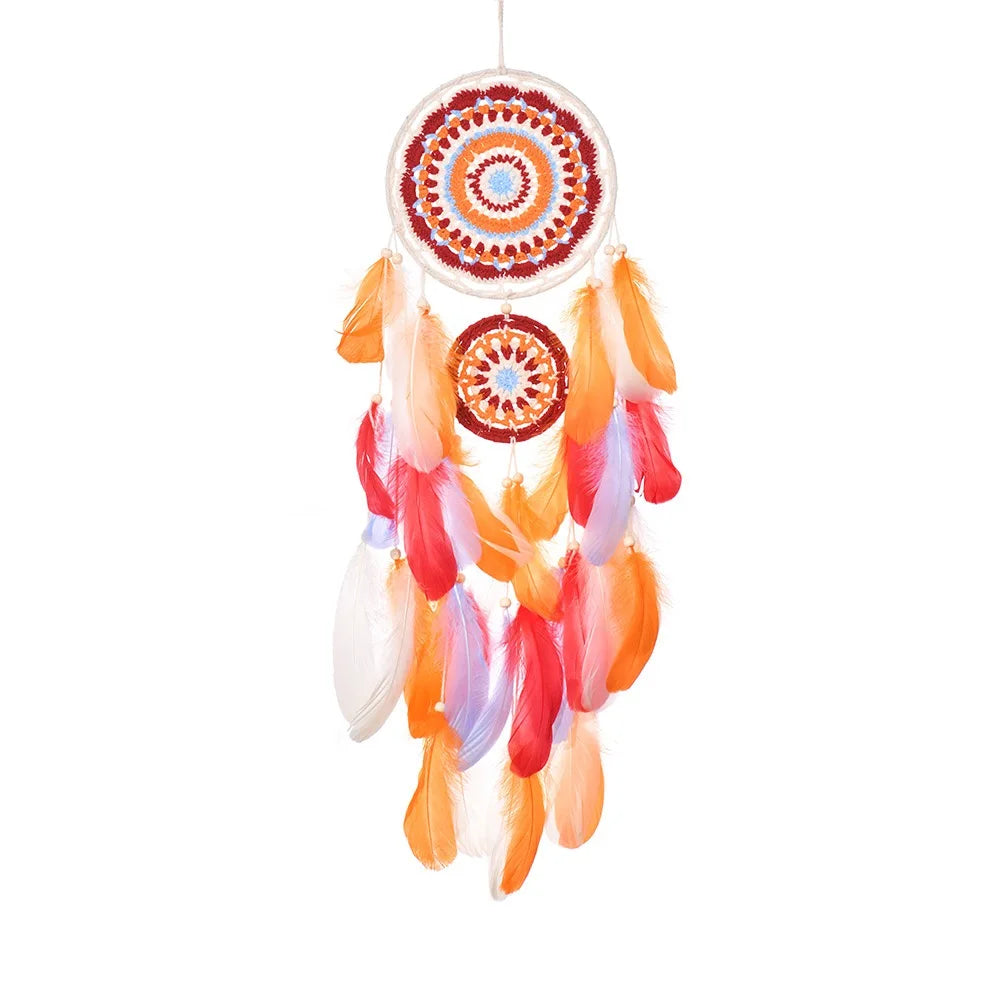 Tejesa Bohemian Feathers Dream Catcher Large Window Hangings Bedroom Pendants Home Decorations Handmade Accessories For Festival Gifts
