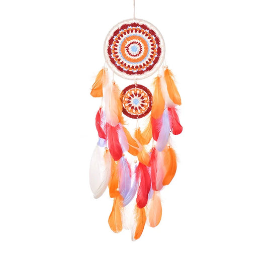 Tejesa Bohemian Feathers Dream Catcher Large Window Hangings Bedroom Pendants Home Decorations Handmade Accessories For Festival Gifts
