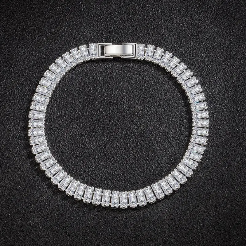 Hemasa 925 Sterling Silver Zircon Crystal Jewelry For Women /Girls