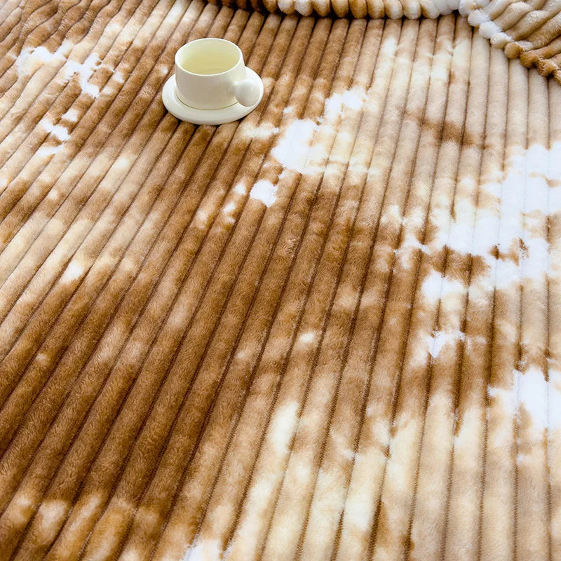 Single/Queen/Super King Thicker Fleece Throw Blanket for Bed or Sofa , Soft Plush Blanket