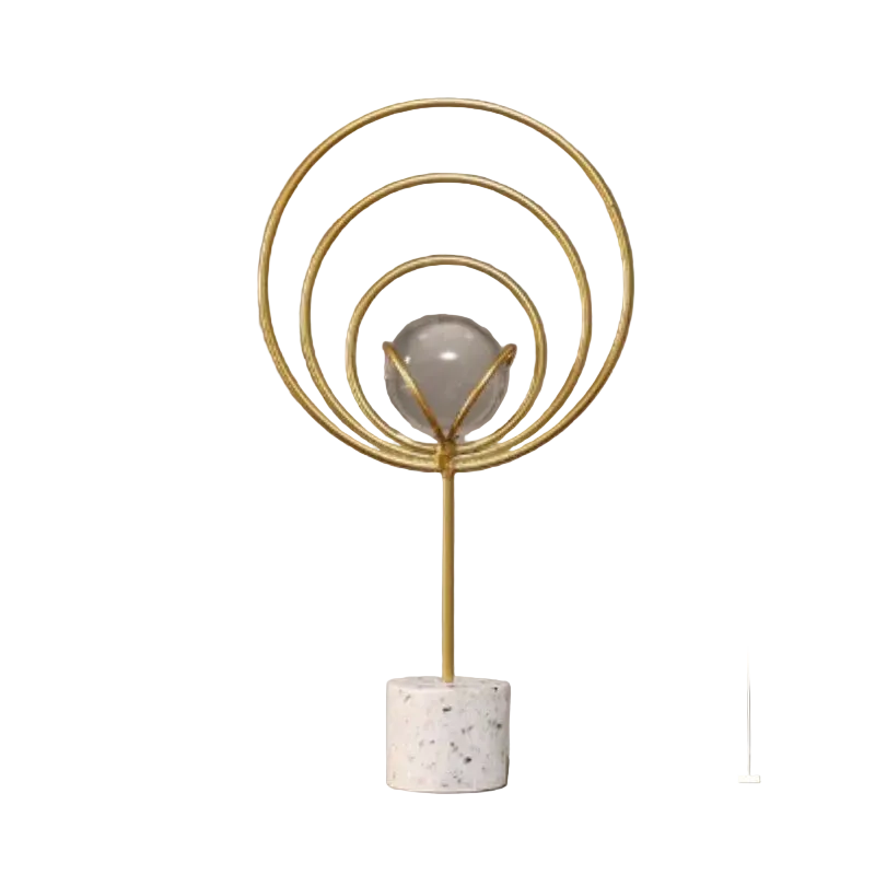 Hemasa Nordic Simple Metal Abstract Art Ornaments Porch Living Room TV Cabinet Office Desktop Creative Home Decoration