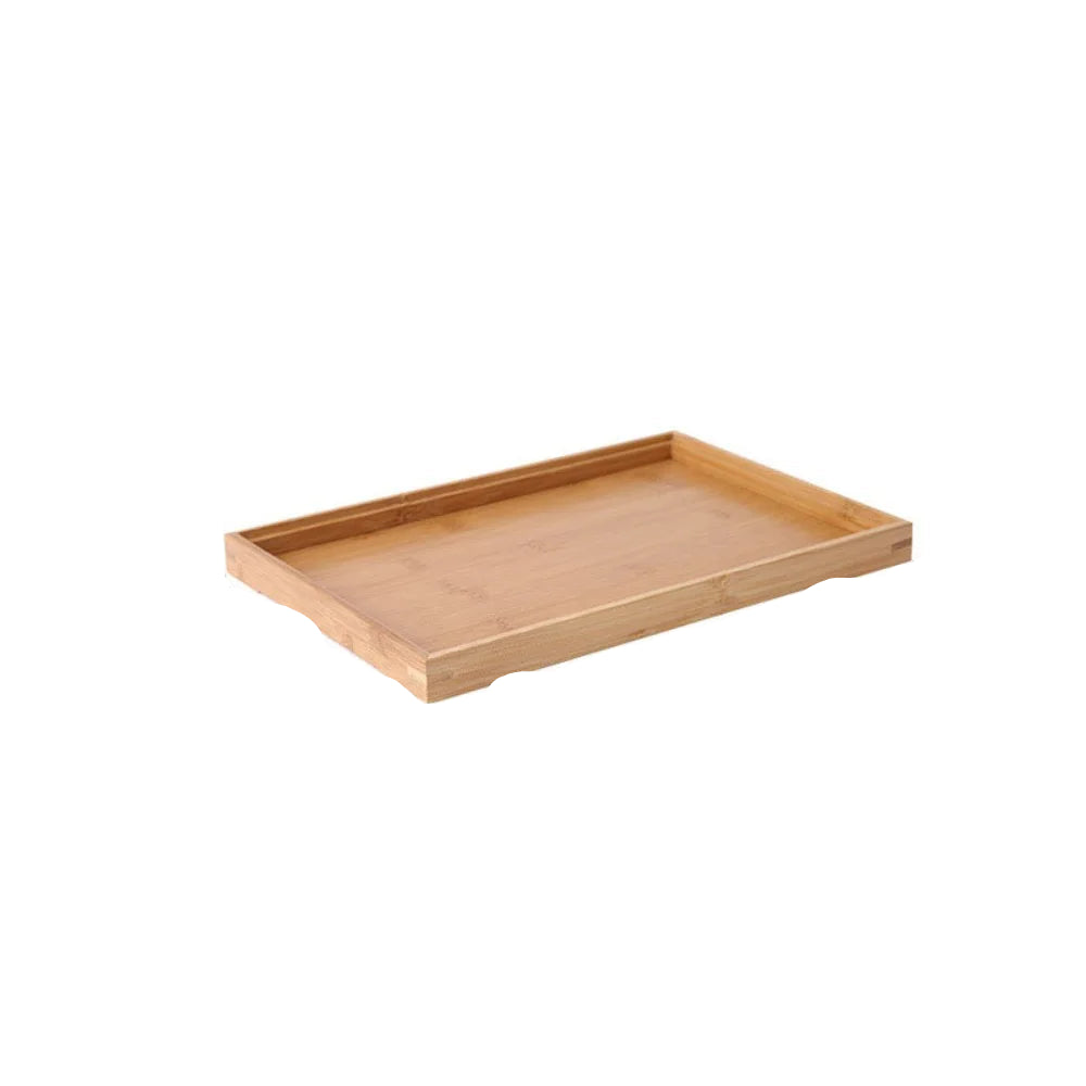 Tejesa Rectangular Storage Tray household Solid Wood Storage Plate Bamboo Water Cup Plate Home Living Room