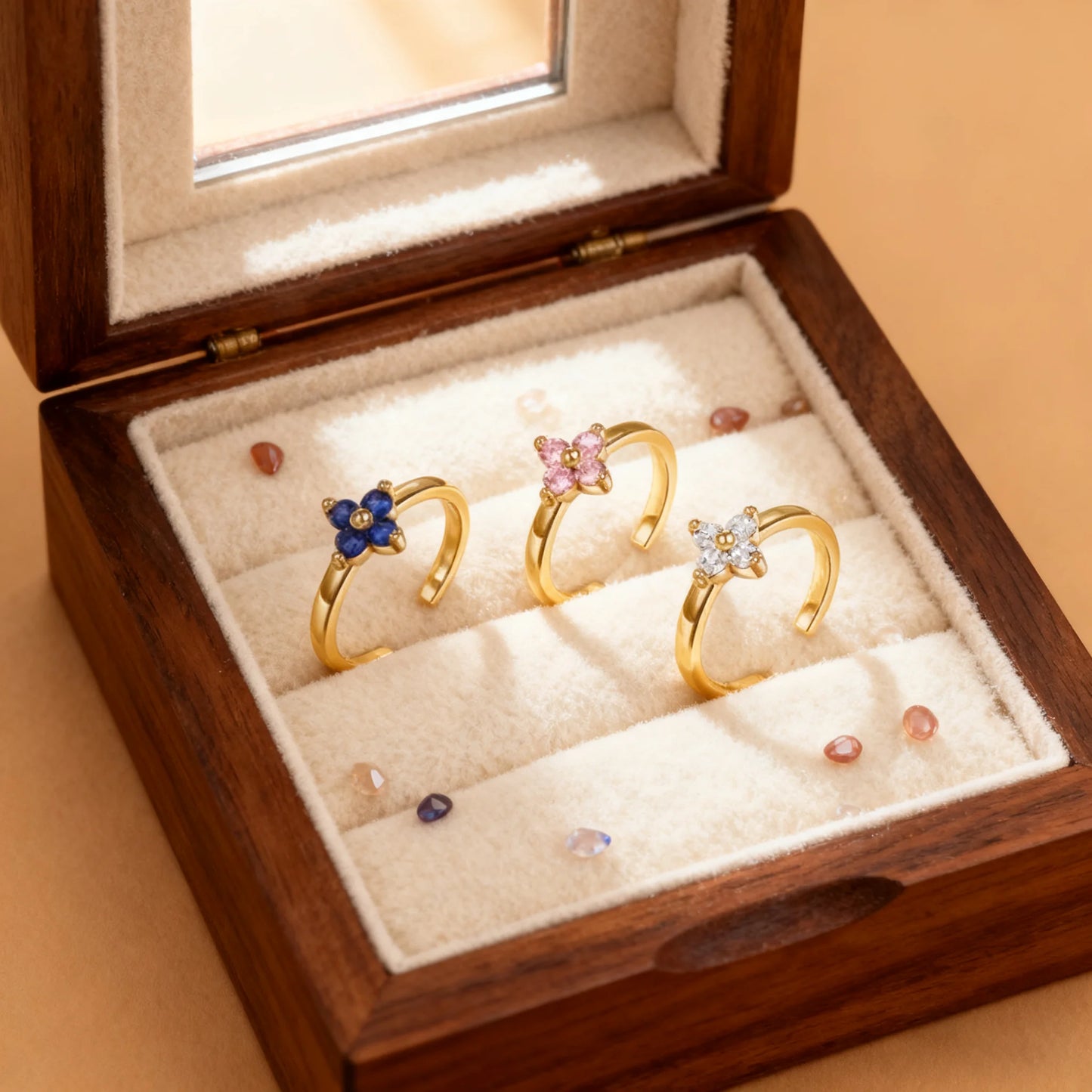 New Gold Plated Color Zircon Toe Ring High Quality Non Fading Jewelry Fashion Luxury Accessories Women's Summer Gift