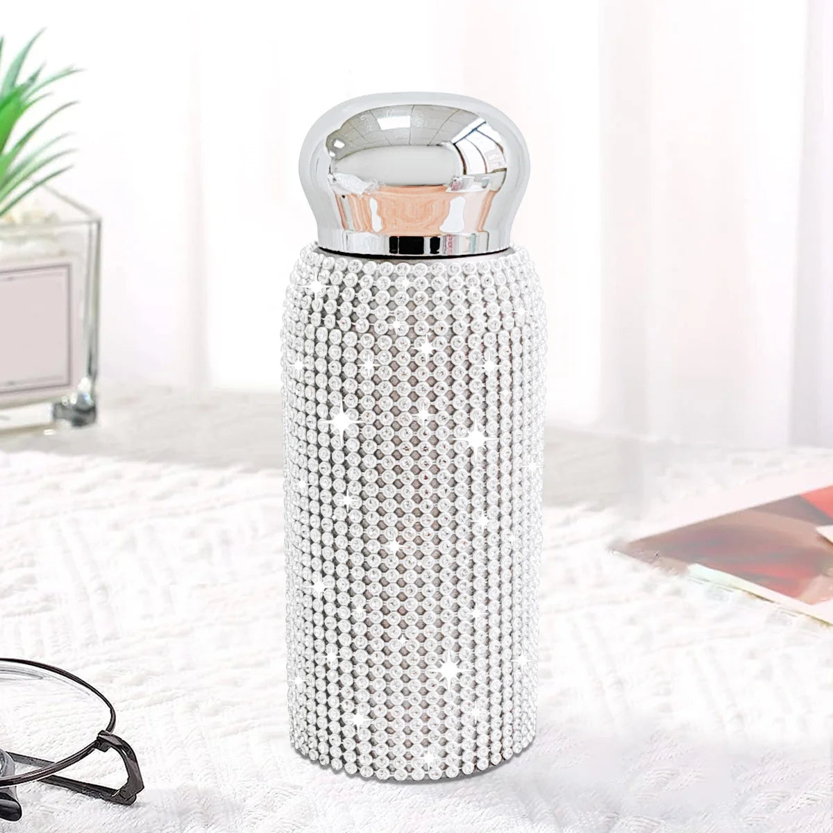 Hemasa 6oz Shine Insulation Cup Sparkling Stainless Steel Liner Coffee Vacuum Cup Flask Gift Portable Pocket Cup
