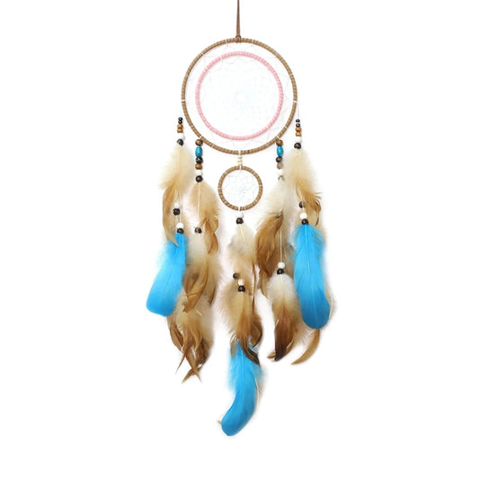 Tejesa Brown Feathers Dream Catcher Bedroom Decorations Wall Pendants Handmade Wind Chimes For Girls Birthday  Gifts
