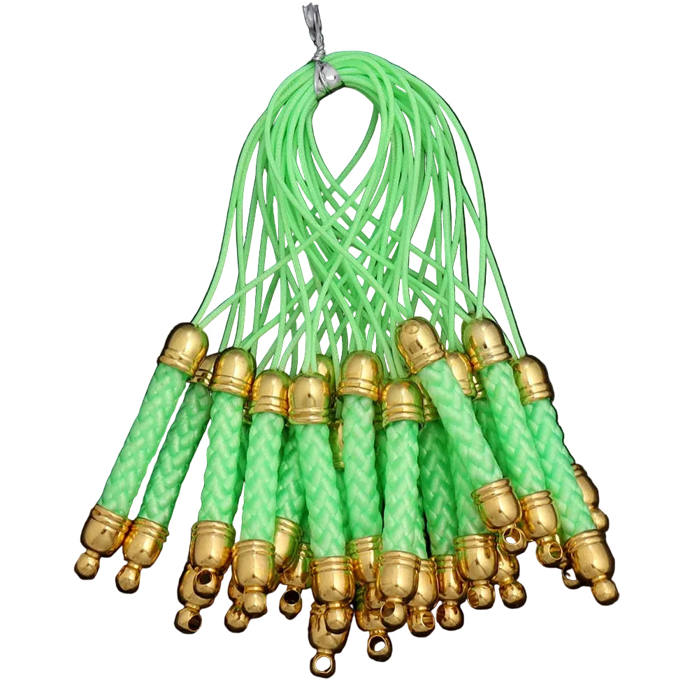 Tejesac 10pcs/Lot 13 Colors Lanyard Lariat Straps with Gold Color Clasp/ Keychain Hooks Rope Bags Charms