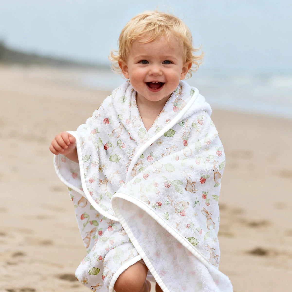 Tejesa Winter Thickened Super Absorption Coral Fleece Baby Swaddle Blanket /Newborn Bath Towel Size 80x80cm