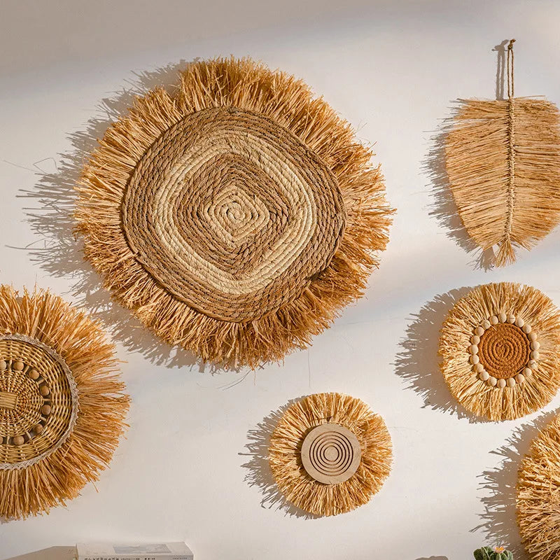 Hemasa Rustic Style Handmade Grass Hanging Decorations /Home Decoration / Wall Hanging