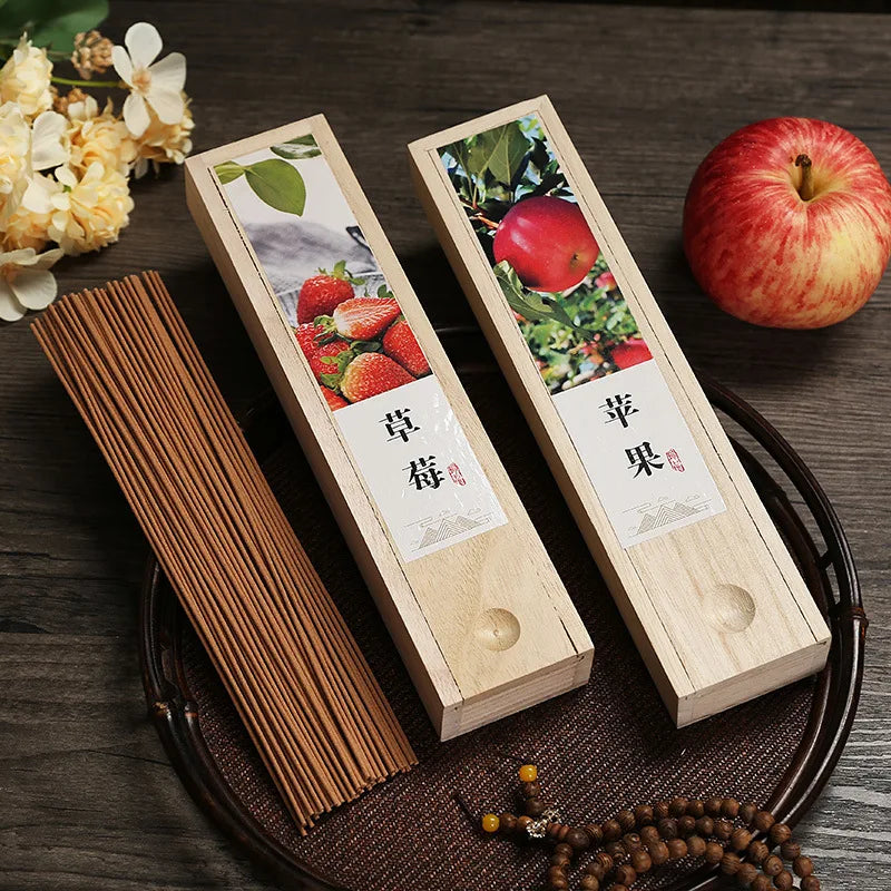 Hemasa 75g Stick Incense Sandalwood Fragrance Home Indoor Incense Room Odor Removing Bedroom Fruit Sleep Strawberry Fragrance
