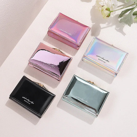 New Women Wallets Female PU Leather Purses Short Hasp Purse for Women Small Money bag Coin Purse Card Holder Clutch Dropshipping