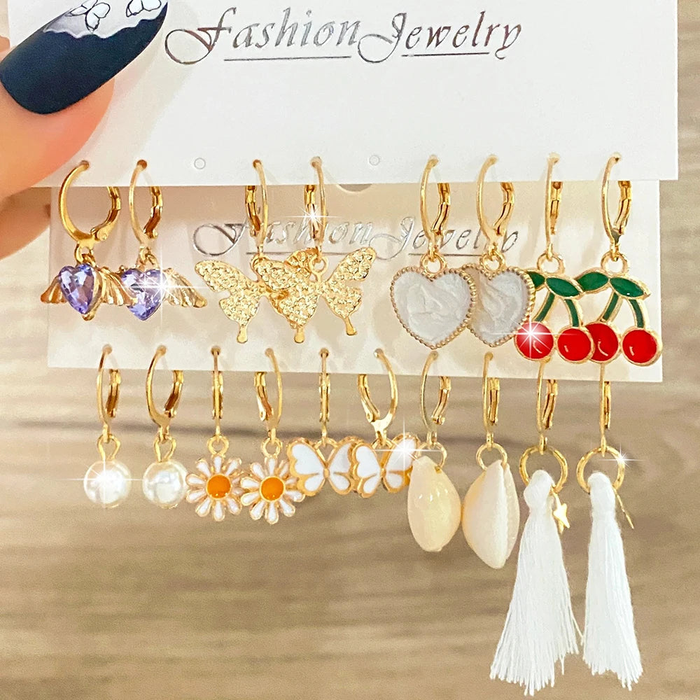 Hemasa Acrylic Colorful  Drop  Earrings For Women