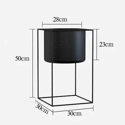 Gold Metal Plant Stands with Planters – Modern Tall Floor Stands for Indoor Plants, Living Room & Balcony Decor