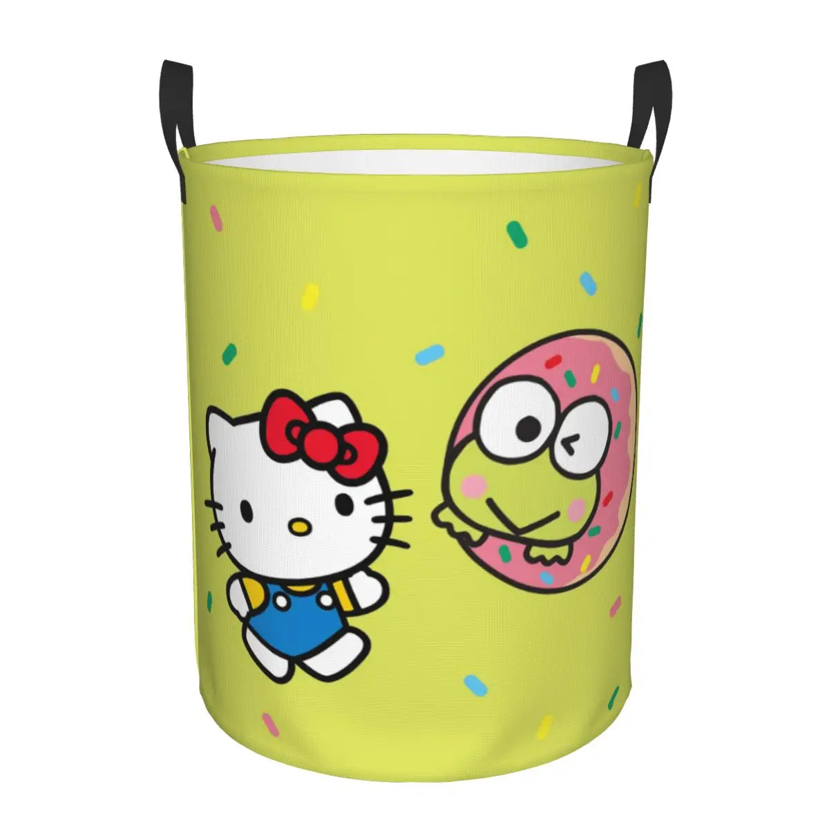 Tejesa Laundry Basket Foldable Large Capacity Clothes Storage Bin Big -eyed Frog Anime Baby Hamper