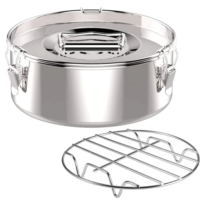 Hemasa Flan Pan Mold, Stainless Steel Flan Mold with Lid - Flan Maker for 6 Quart Pot