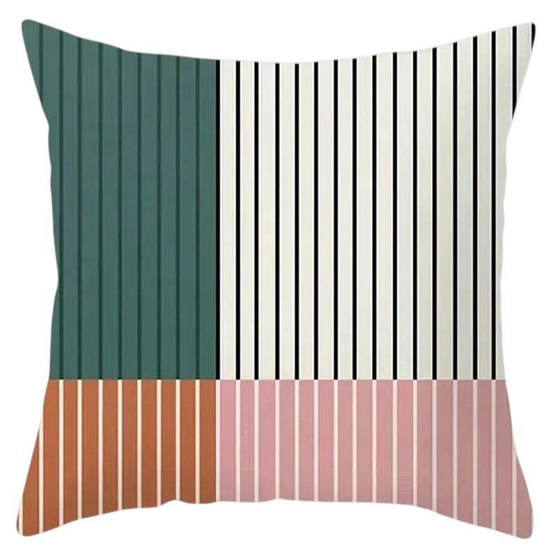 Hemasa 4Pcs Decorative Pillow Bedroom Sofa Car Cushion Cover Abstract Line Pattern Series Throw Pillow
