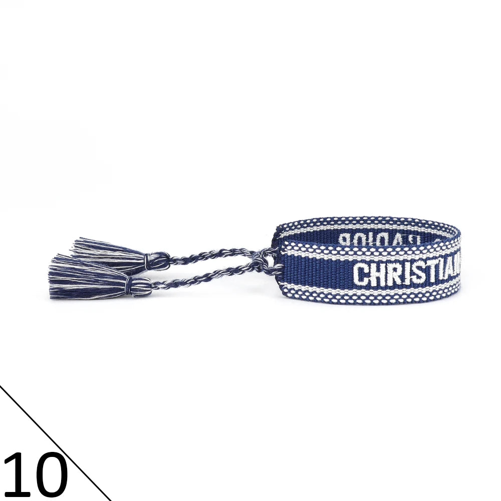 Woven Friendship Bracelets Adjustable Cotton Rope Cord Hand Made Christian Jewelry Bracelet