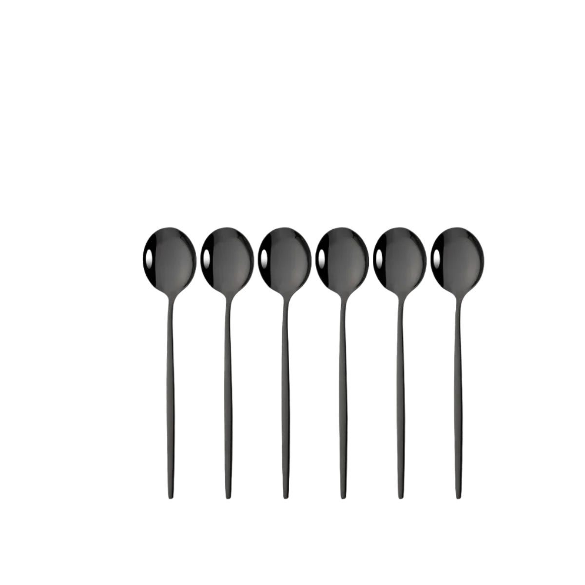 Hemasa 6Pcs Mirror White Gold Tea Spoon Dessert Ice Cream Stainless Steel Spoons Stirring Coffee Spoon Kitchen Accessories Flatware