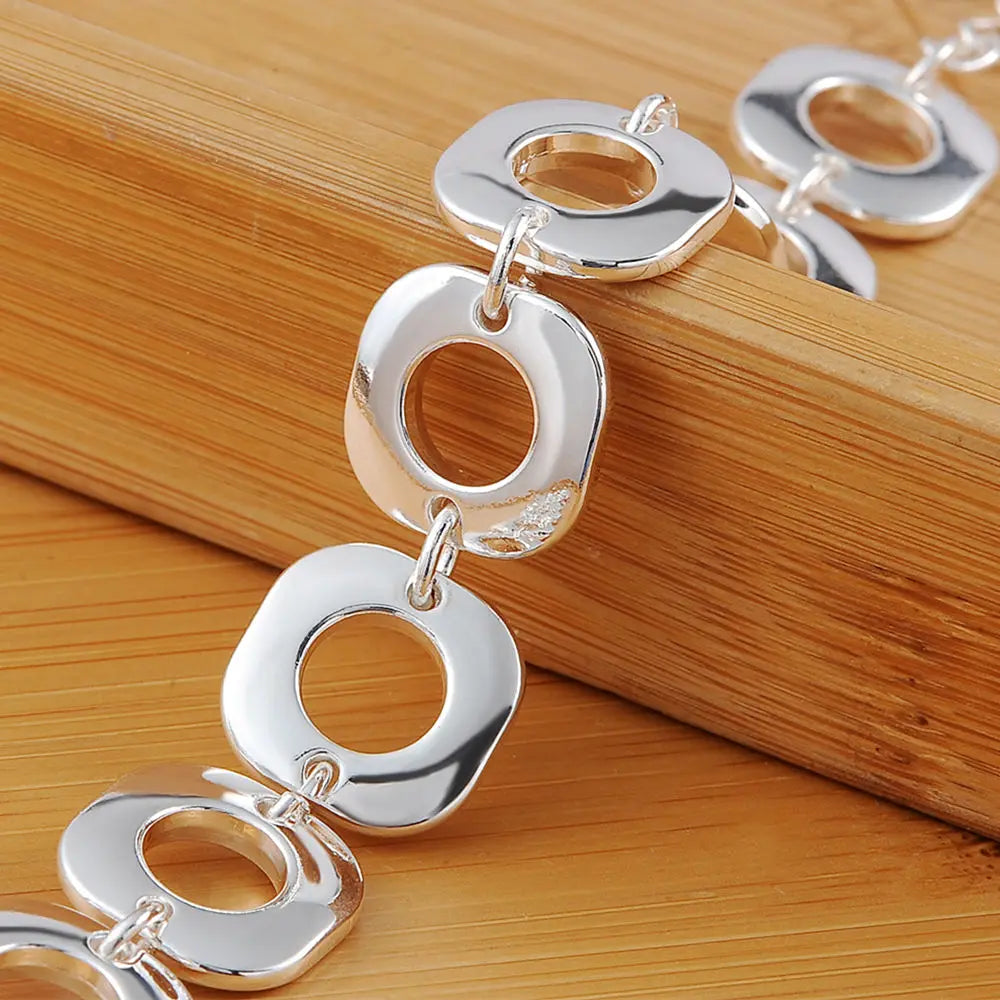 Hemasa  925 Sterling Silver Bracelets  for women /girls