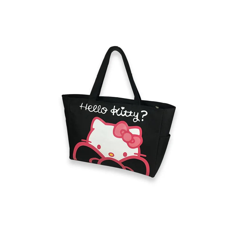 Hello Kitty Fashional purses and handbags Canvas Bag Cartoon Waterproof Travel Box Sanrio High Capacity Foldable Shopping Case
