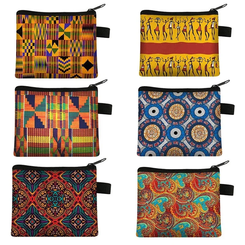 Tejesa Geometric Design Portable Card Bag Coin Key Storage Bags Hand Bag Small Square Bag Coin Purse Pochette Sac Billetera Wallet