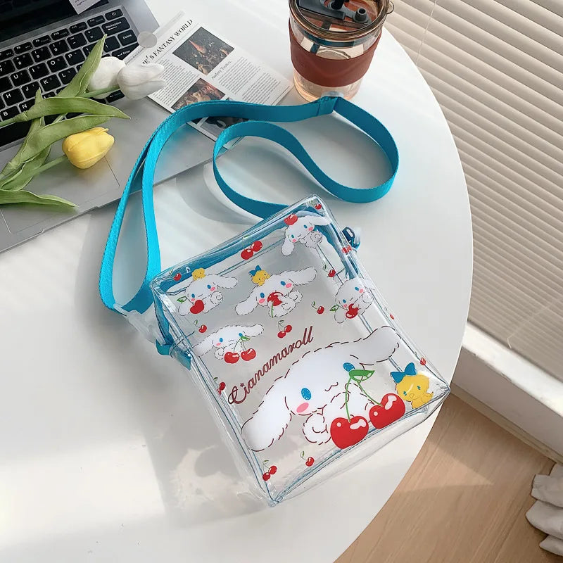 Hemasa Hello Kitty Purses and Handbags /Jelly Purse My Melody Fashion Crossbody Clear Bags