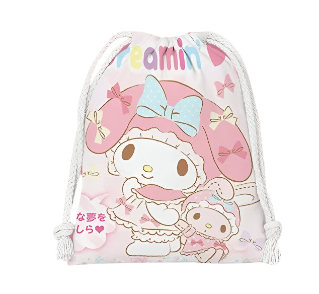 Hemasa drawstring hello kitty cartoon small bag storage bag